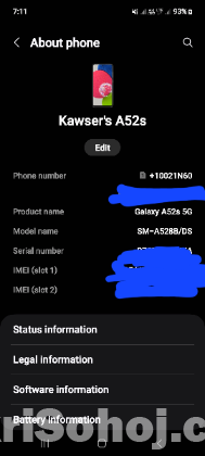 Samsung a52s 5g